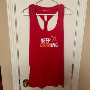 Orangetheory Red Keep Burning Tank. Super soft